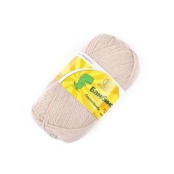 Пряжа для вязания КАМТ "Бамбино" (35% шерсть меринос, 65% акрил) 10х50г/150м цв.188 топл.молоко