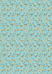Ткань для пэчворка PEPPY Версальские Сады 146 г/м  100% хлопок цв.ВС-11 голубой уп.50х55 см
