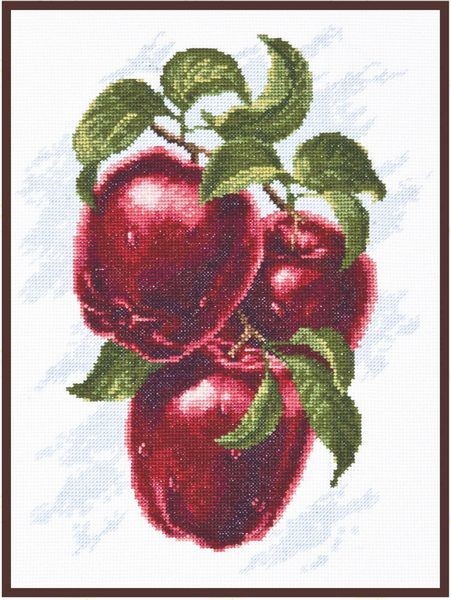Набор для вышивания ПАЛИТРА арт.04.005 Спелые яблоки 20х25 см