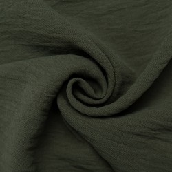 Ткань Лен Манго 110 г кв.м 100% полиэстер шир.148 см арт.Р.34096.09 цв.09 зеленый уп.30м