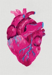 Набор для вышивания PANNA Живая картина арт. JK-2195 Анатомическое сердце 5х7,5 см
