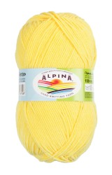Пряжа ALPINA VERA (55% акрил, 45% хлопок) 5х100г/280м цв.05 желтый