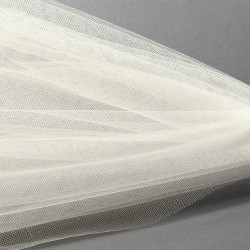 Фатин Кристалл средней жесткости блестящий арт.K.TRM шир.300см, 100% полиэстер цв. 03 К уп.5м - айвори
