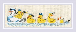 Набор для вышивания РИОЛИС арт.1865 По морям, по волнам 24х8 см