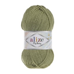 Пряжа для вязания Ализе My Baby (100% акрил) 5х50г/150м цв.100 оливковый