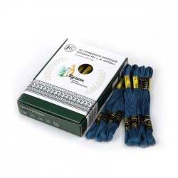 Нитки мулине цв.8314 т.синий 24х8м С-Пб