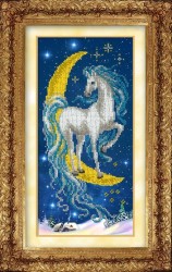 Набор для вышивания бисером РУССКАЯ ИСКУСНИЦА арт.607 КН Волшебная лошадка 29х14 см
