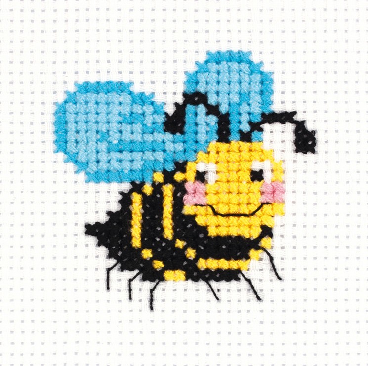 Набор для вышивания KLART арт. 8-376 Пчелка 8,5х9 см