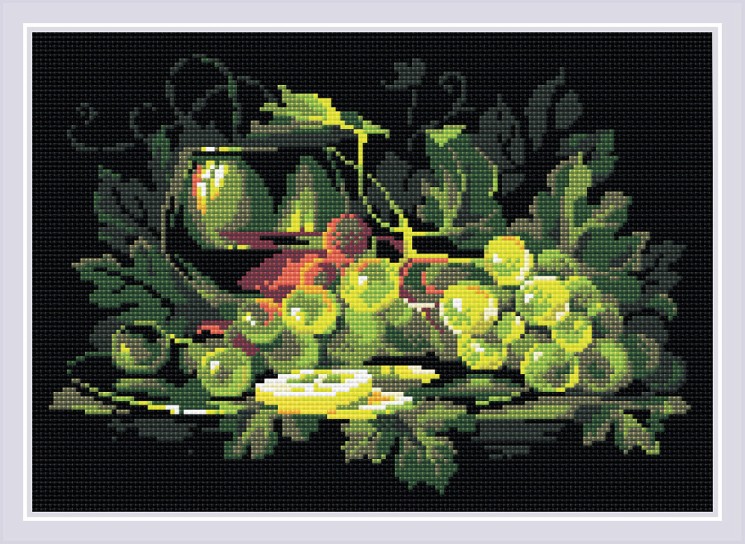 Набор "РИОЛИС" мозаичная картина арт.AM0026 Натюрморт с лимоном 38х27 см