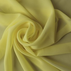 Ткань Шифон 80 г/м2 100% полиэстер шир.150 см арт.Р.14947.14 цв.14 желтый уп.40м