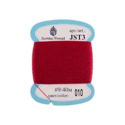 Нитки для вышивания SumikoThread JST3 9 100% шелк 40 м цв.010 т.красный