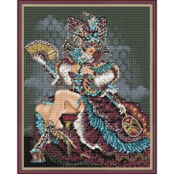 Картина мозаикой с нанесенной рамкой Molly арт.KC0007 Венецианский карнавал (30 цветов) 40х50 см
