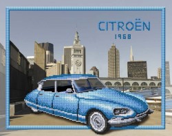 Рисунок на габардине МП СТУДИЯ арт.Г-157 Citroen 40х50 см упак
