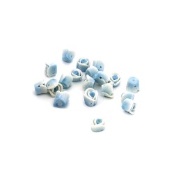 Бусины глиняные MAGIC HOBBY арт.F16-1 8мм, in 1 мм, уп.20шт цв.голубой