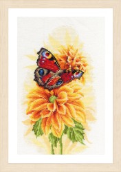 Набор для вышивания LANARTE арт.PN-0194926 Парящая бабочка 22х33 см