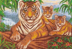 Набор для вышивания PANNA арт. J-1001 Логово тигра 34х23 см