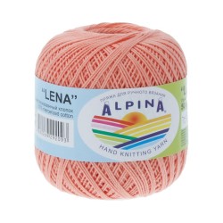 Пряжа ALPINA LENA (100% мерсеризованный хлопок) 10х50г/280м цв.18 персиковый
