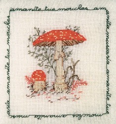 Набор для вышивания Le Bonheur des Dames арт.1681 Amanite Tue Mouches (Мухомор красный) 16х17 см