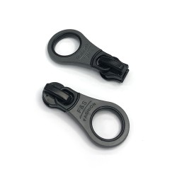 Замок MaxZipper автомат СП#5 F31 цв.черный/серый уп.100шт