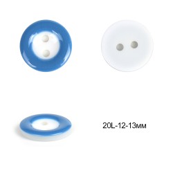 Пуговицы пластик TBY P-991-21 цв.21 темно-синий 20L-12-13мм, 2 прокола, 50 шт