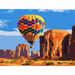 Картины по номерам Molly арт.KH0786 Воздушный шар (14 цветов) 15х20 см