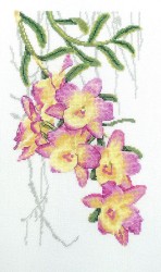 Набор для вышивания МАРЬЯ ИСКУСНИЦА арт.04.004.16 Орхидеи 15х25 см
