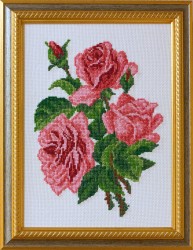 Рисунок на канве МАТРЕНИН ПОСАД арт.28х37 - 0560-1 Розовые розы