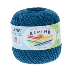 Пряжа ALPINA LENA (100% мерсеризованный хлопок) 10х50г/280м цв.57 джинсовый
