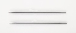 10404 Knit Pro Спицы съемные Nova Metal 5мм для длины тросика 28-126см, никелированная латунь, серебристый, 2шт