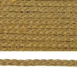 Тесьма отделочная арт.2012 шир.8 мм цв.золото уп.18,28м