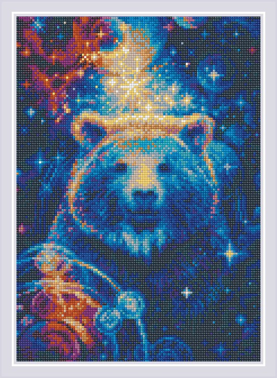 Набор "РИОЛИС" мозаичная картина арт.AM0050 Большая медведица 27х38 см