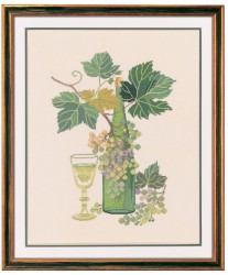 Набор для вышивания EVA ROSENSTAND арт.08-4372 Белое вино 48х58 см