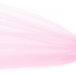 Фатин Кристалл средней жесткости блестящий арт.K.TRM шир.300см, 100% полиэстер цв. 69 К уп.5м - нежно розовый