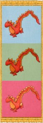 Набор для вышивания NIMUE арт.125-B006 K 3 Dragons (Три дракона) 15х45 см