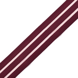 Резинка декоративная с прозрачными вставками Нейлон шир.050мм цв.бордо F178 уп.3±0,5м