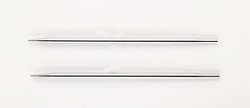 10425 Knit Pro Спицы съемные "Nova Metal" 4,5мм для длины тросика 20см, никелированная латунь, серебристый, 2шт