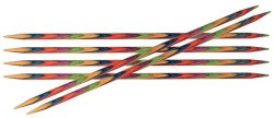 20132 Knit Pro Спицы чулочные Symfonie 2,75мм/20см, дерево, многоцветный, 6шт
