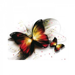 Картины мозаикой Molly арт.KM0881 Утренние бабочки (15 цветов) 15х20 см