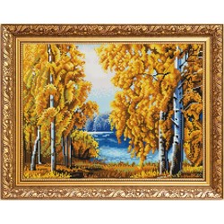 Рисунок на ткани (Бисер) КОНЁК арт. 9970 Янтарный лес 29х39 см