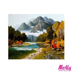 Картины по номерам Molly арт.GX4578/1 Сунг Ли. Разноцветие осени (24 Краски) 40х50 см упак
