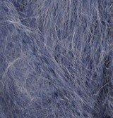 Пряжа для вязания Ализе Mohair classic (25% мохер, 24% шерсть, 51% акрил) 5х100г/200м цв.411 джинс меланж