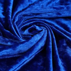 Ткань Бархат мраморный 260 г/м 95% пэ, 5% спандекс шир.150 см арт.С.2104.07 цв.синий уп.1м