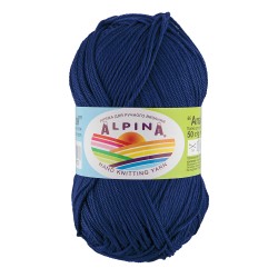 Пряжа ALPINA ANABEL (100% мерсеризованный хлопок) 10х50г/120м цв.056 т.синий