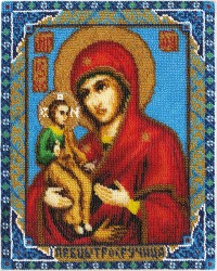 Набор для вышивания PANNA арт. CM-1277 Икона Божией Матери Троеручица (бисер) 21,5х26,5 см