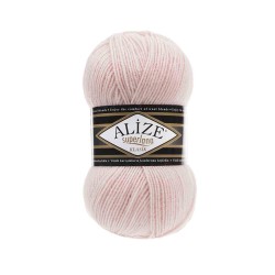 Пряжа для вязания Ализе Superlana klasik (25% шерсть, 75% акрил) 5х100г/280м цв.271 жемчужно-розовый