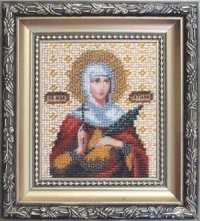 Набор для вышивания бисером ЧАРИВНА МИТЬ арт.Б-1029 Икона святой мученицы Татианы 9х11 см