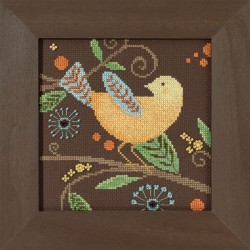 Набор для вышивания бисером MILL HILL Желтая птица 14х14 см