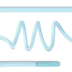 Шнурки круглые полиэфир 4 мм цв.светло-голубой S542 арт.TBY 7290-0036/ длина 130 см/ упак. 50 шт