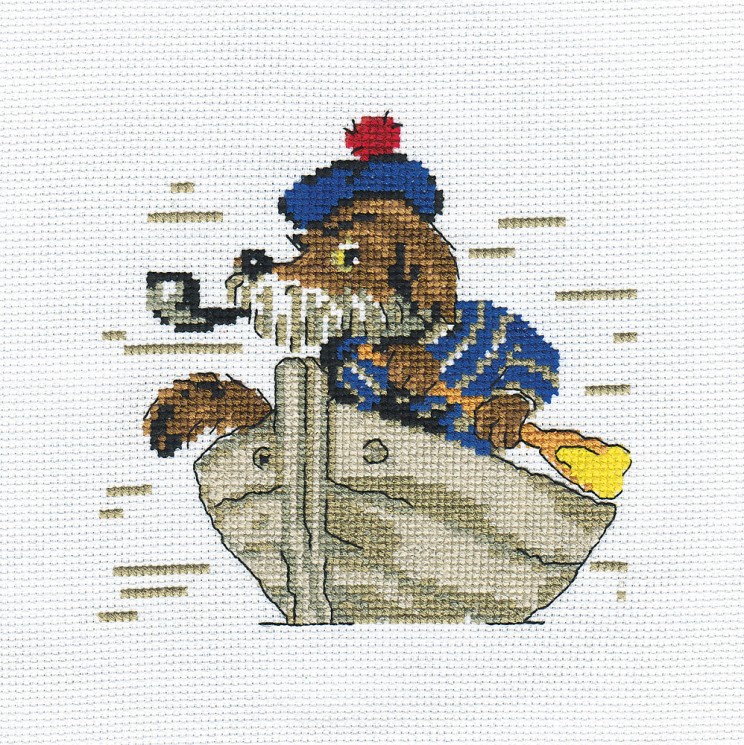 Набор для вышивания KLART арт. 6-069 Пес морячок 13х14 см
