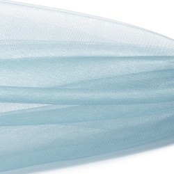 Фатин Кристалл средней жесткости блестящий арт.K.TRM шир.300см, 100% полиэстер цв. 67 К уп.5м - голубой